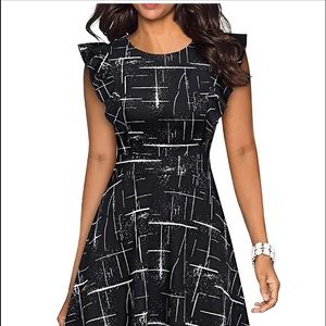 Women's Floral Flared A Line Swing Casual Dress